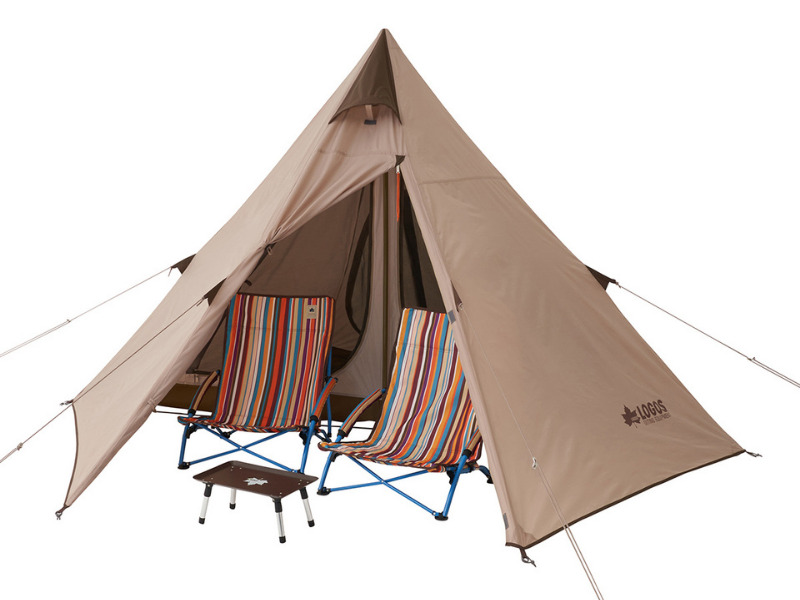 ロゴスの新作ワンポールテント Tradcanvas Tepee 2ルーム 300 の仕様と魅力を徹底紹介 キャンプ情報メディア キャンプバルーン