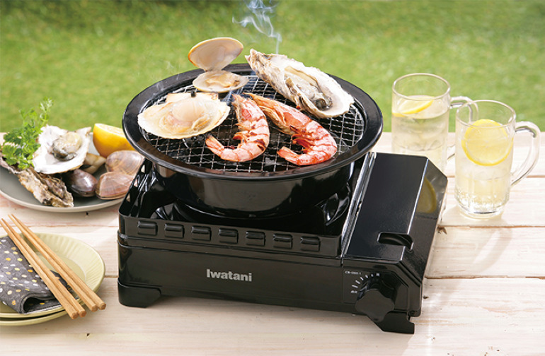 卓上用ガスバーベキューコンロ ジュージューボーイ 2 バーベキュー 炉端焼き 炉ばた大将 ニチネン　イワタニ アウトドア バーベキューコンロ ガスコンロ カセットコンロ