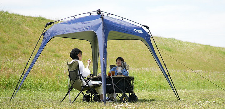 おすすめ5選】バーベキューの日除け対策にはワンタッチタープが大活躍！ - キャンプバルーン(CAMP BALLOON) ベージュ 防水タープ キャンプ タープ オーニングカバー キャンプテント バーベキュータープ 日よけ 雨よけ 紫外線カット サイズ132×226cm ４～6人家族用 高耐水 ...